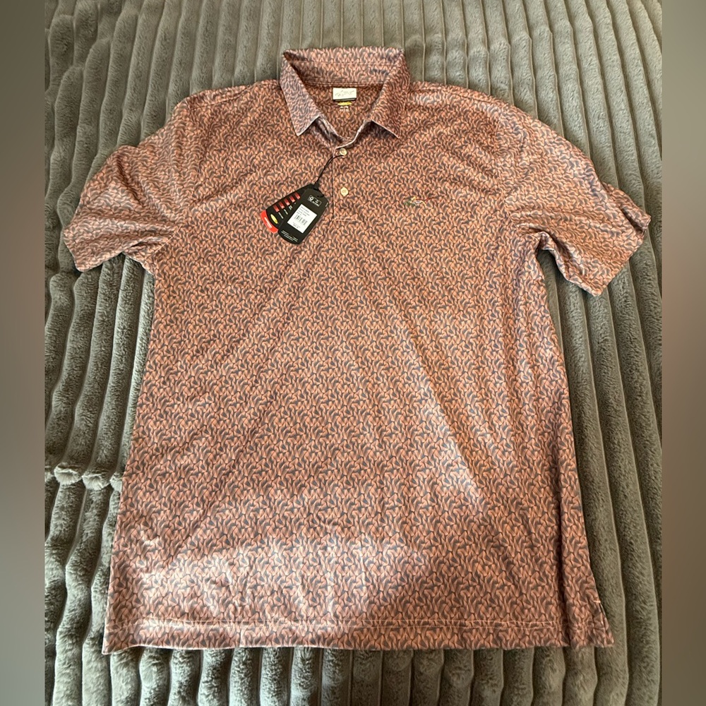 Greg Norman Play Dry Performance Polo size Extra Large Pattern Design
